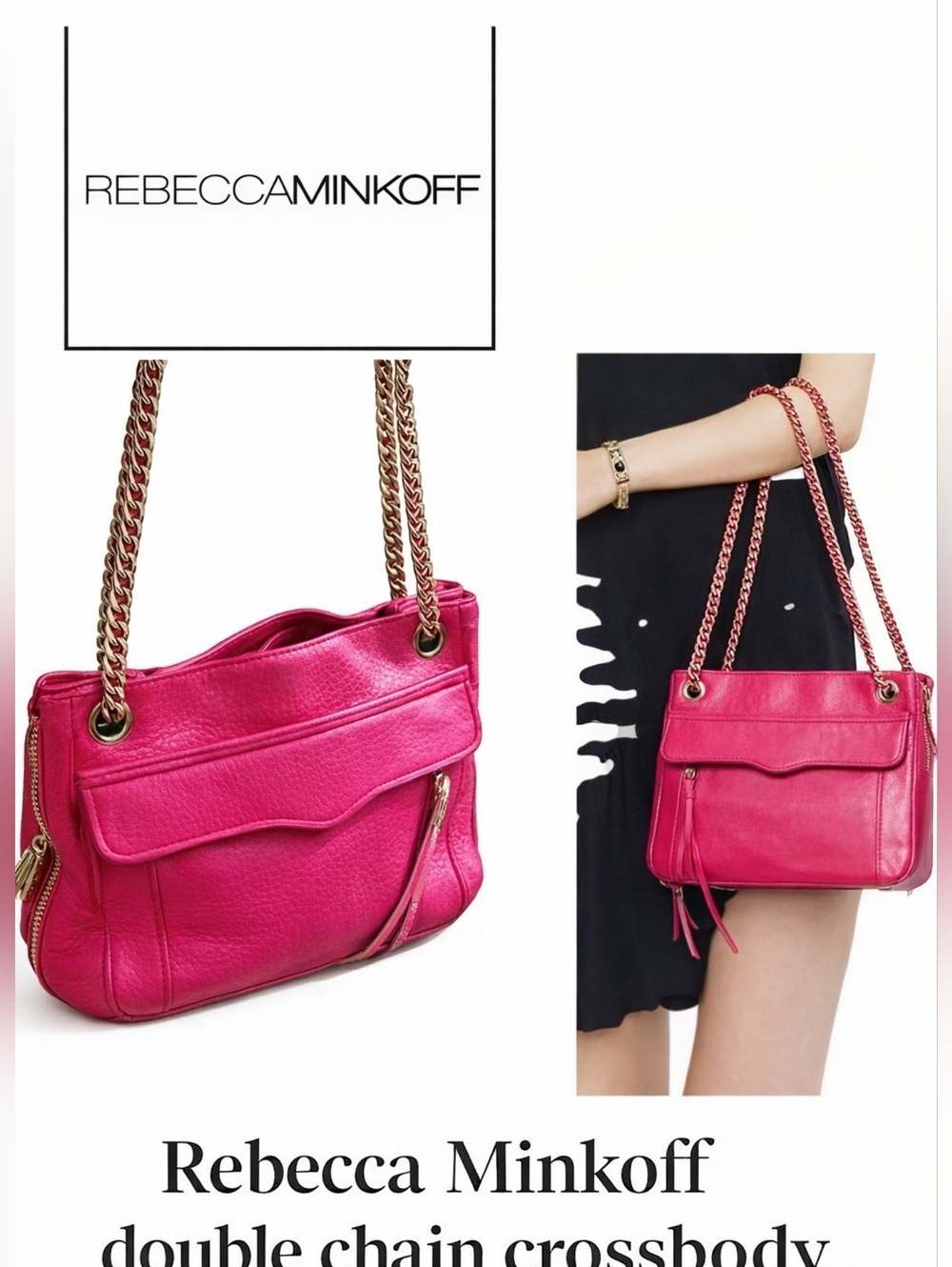 Rebecca Minkoff double chain‎ crossbody
